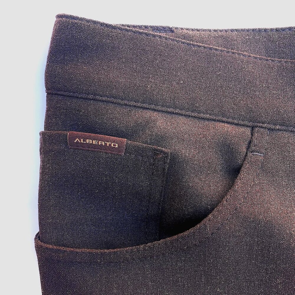Men’s Alberto TOM Ceramica Comfort Fit Pants, Brown, Size 46, Made in Germany